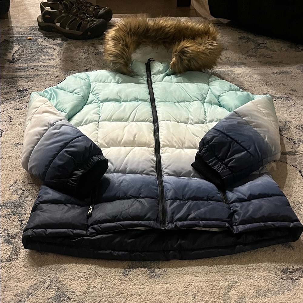 Justice Ombre Puffer Jacket with Zipper